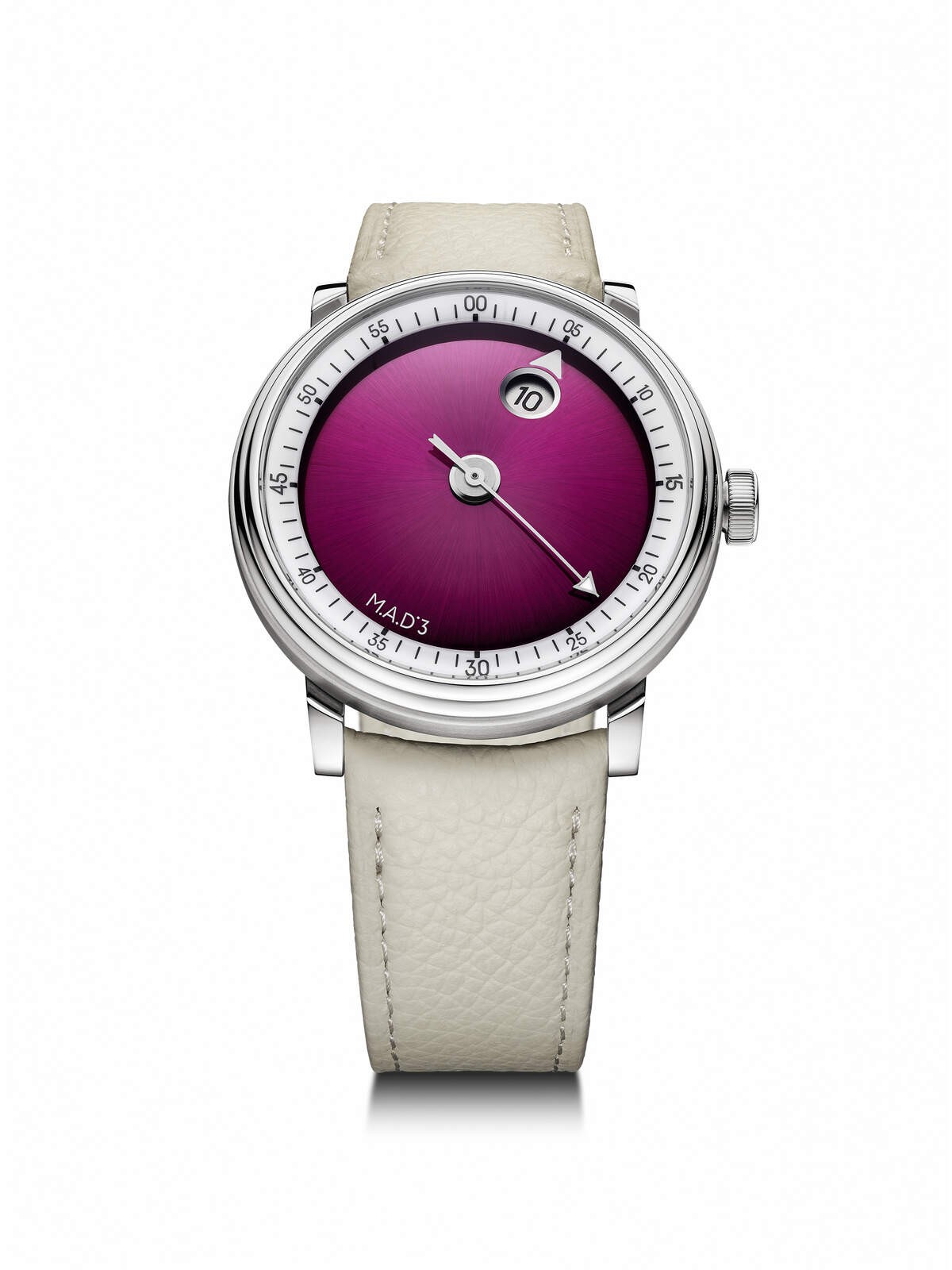 M.A.D.3 violette fond blanc — Montre exclusive Geneva Watch Days